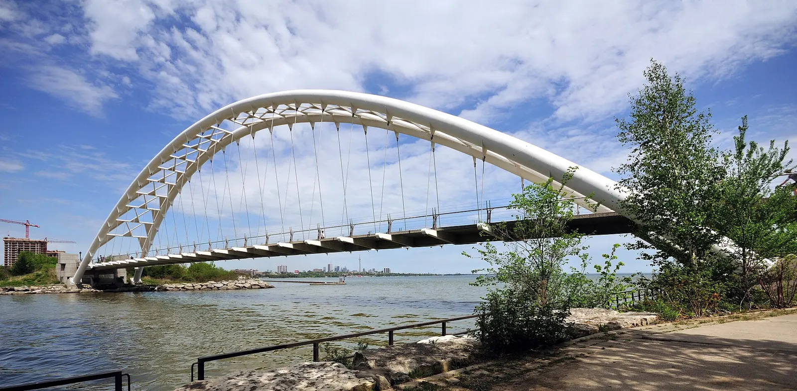 Humber Bay Arch Bridge in Etobicoke