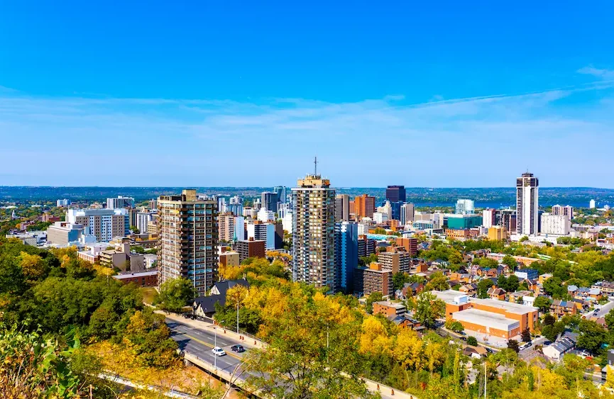 Hamilton, Ontario business district served by Outsource IT
