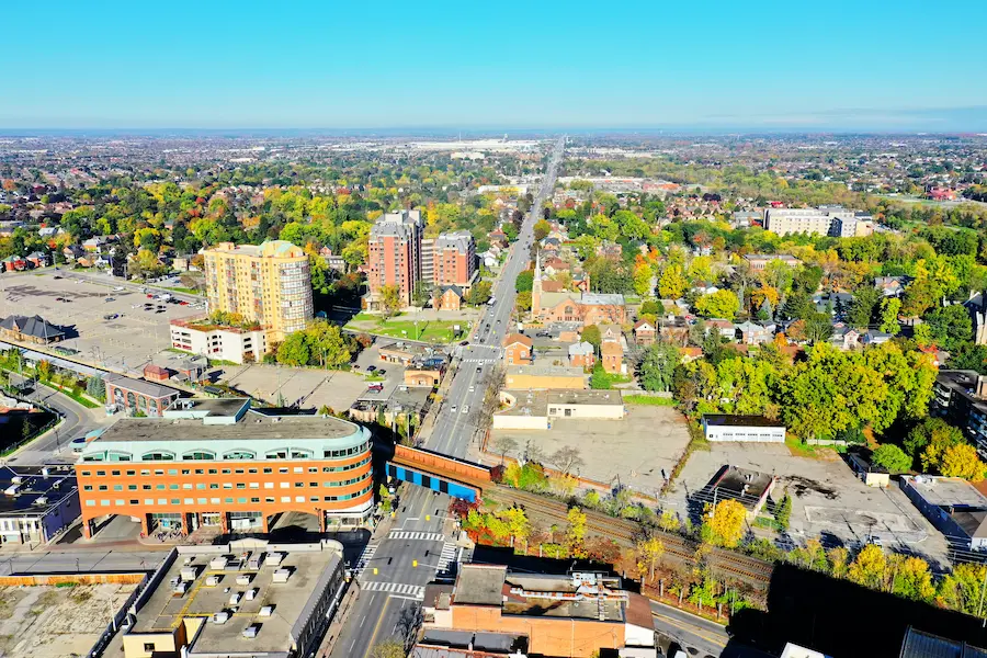 Brampton, Ontario business district served by Outsource IT