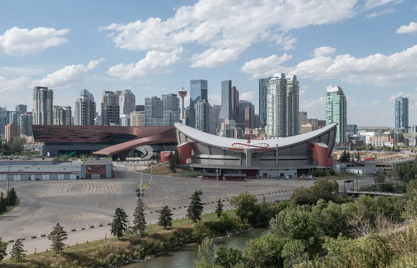 Calgary skyline and Saddledome