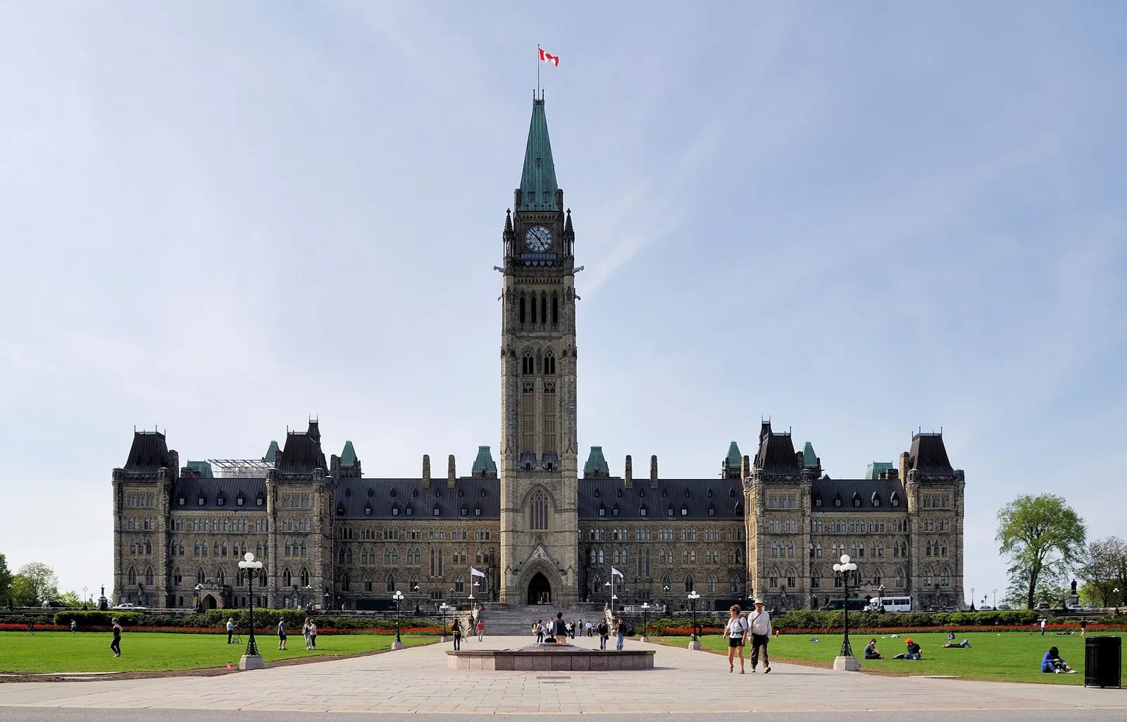 Parliament Hill Centre Block and Peace Tower in Ottawa