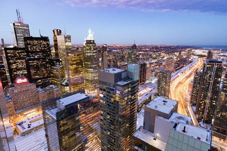 Toronto, Ontario business district served by Outsource IT