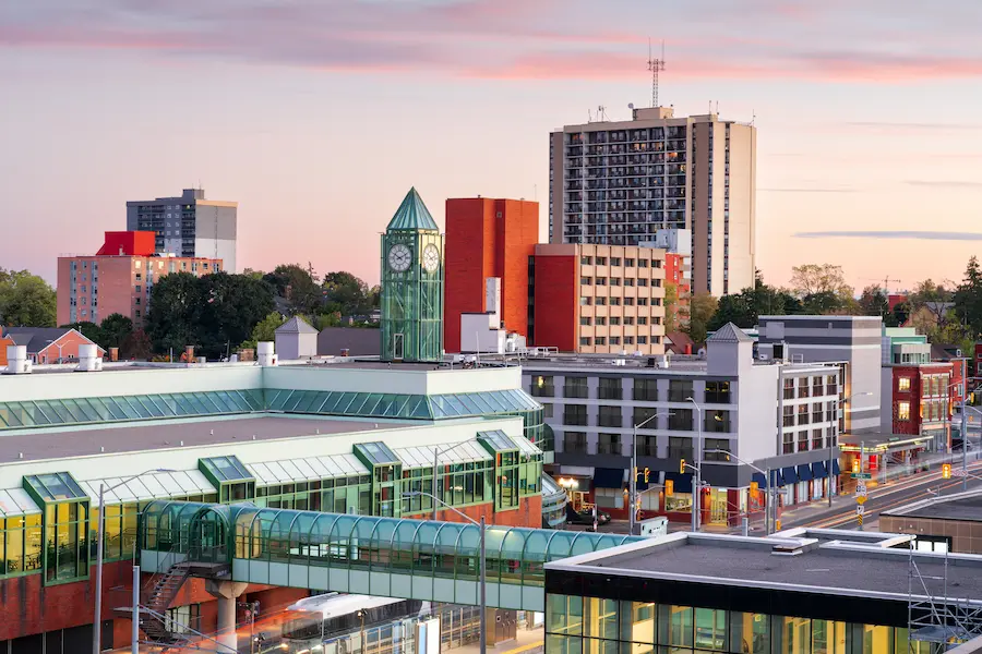 Kitchener, Ontario business district served by Outsource IT