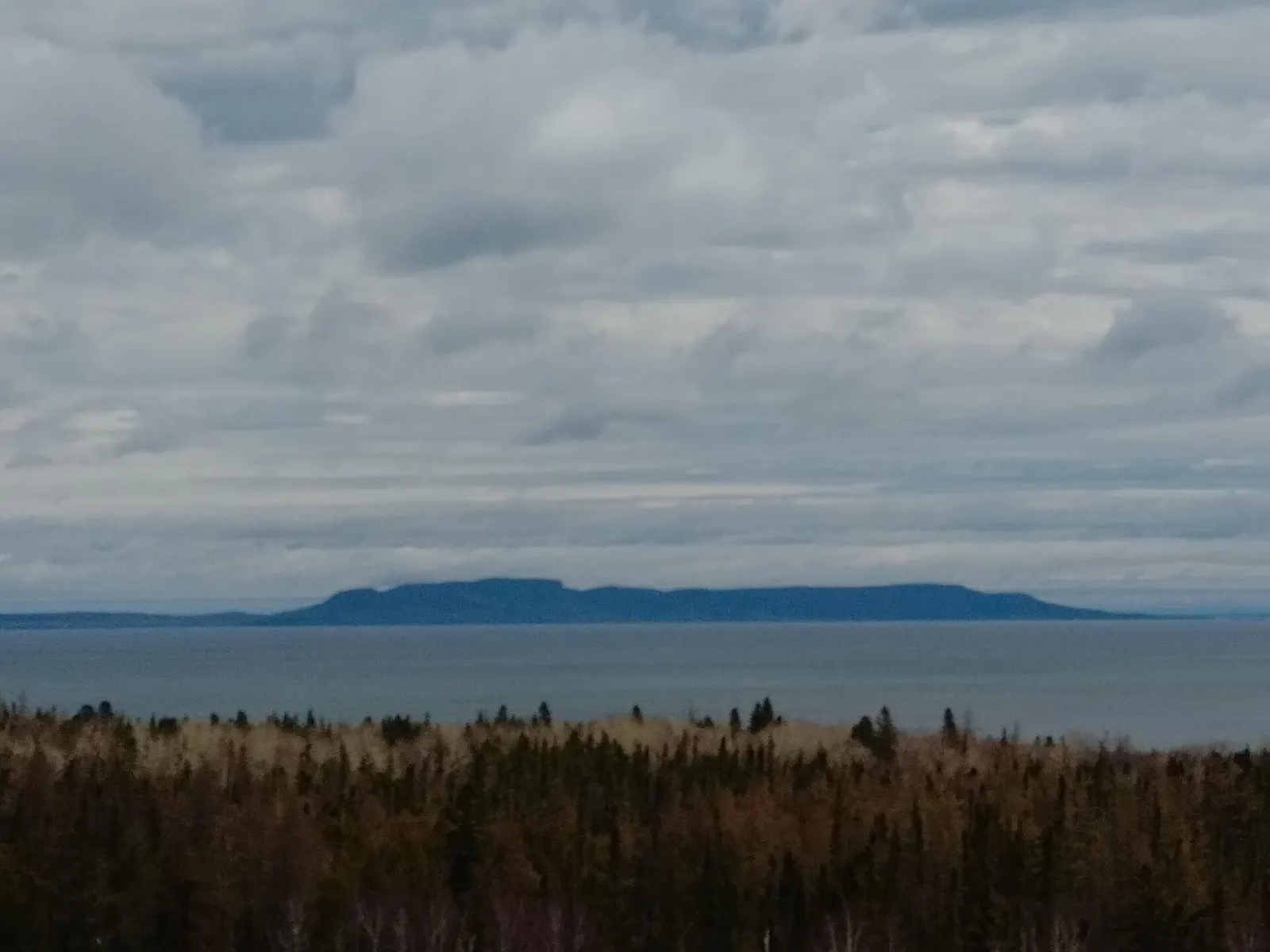 Sleeping Giant across Lake Superior from Thunder Bay