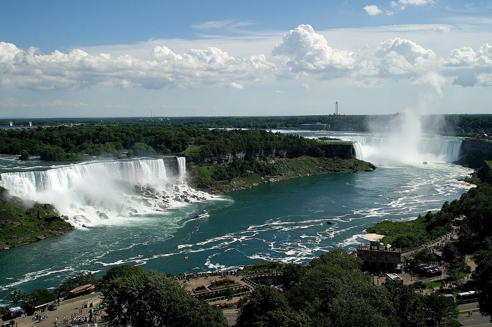 Niagara Falls with the American and Horseshoe Falls