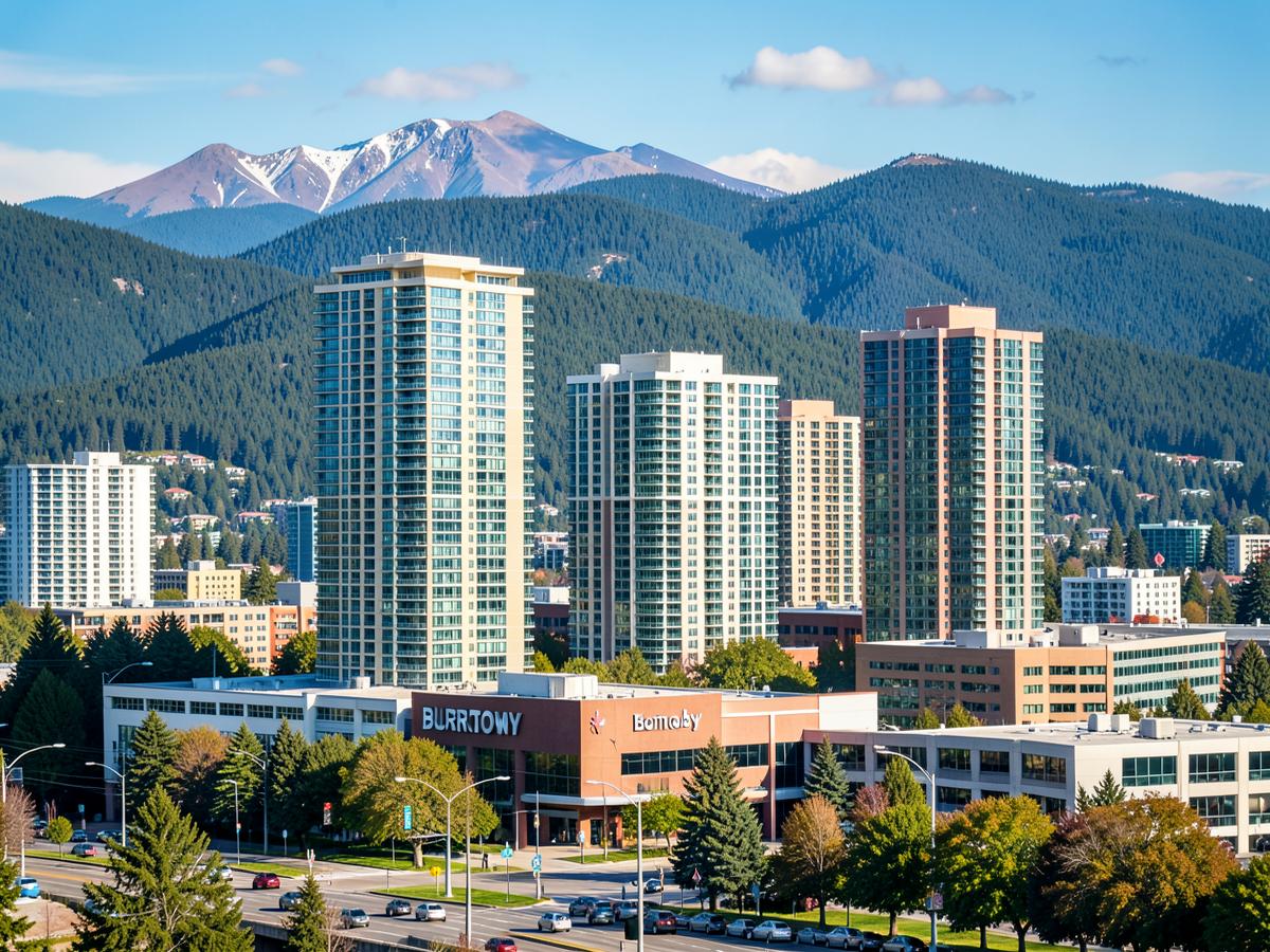 Burnaby, British Columbia business district served by Outsource IT