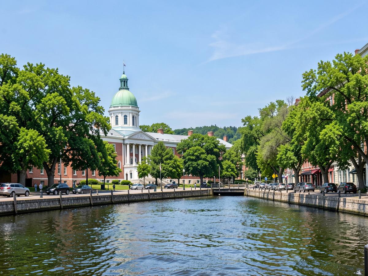 Fredericton, New Brunswick business district served by Outsource IT