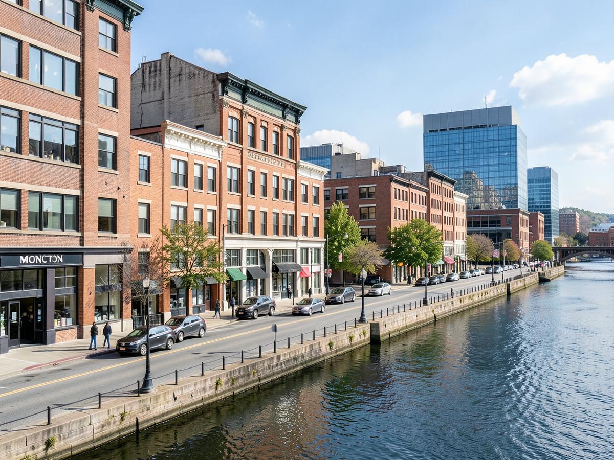 Moncton, New Brunswick business district served by Outsource IT