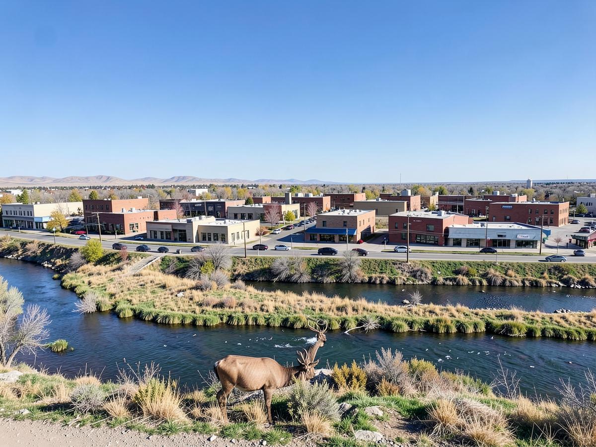 Red Deer, Alberta business district served by Outsource IT