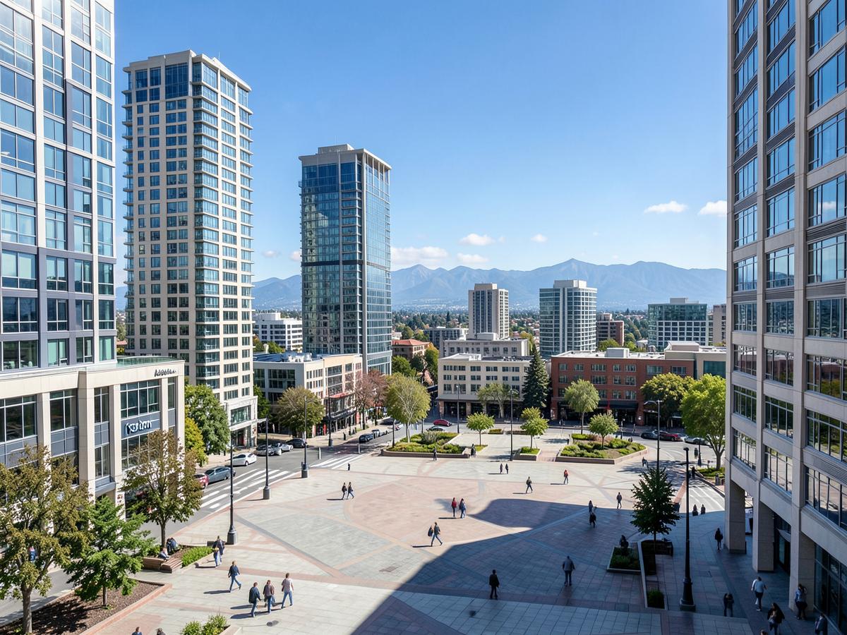 Surrey, British Columbia business district served by Outsource IT