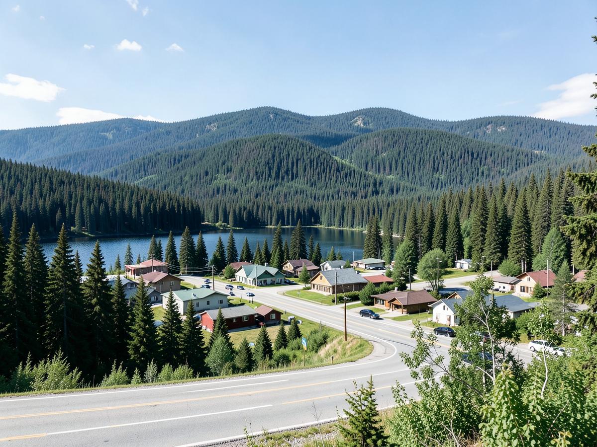 Watson Lake, Yukon business district served by Outsource IT